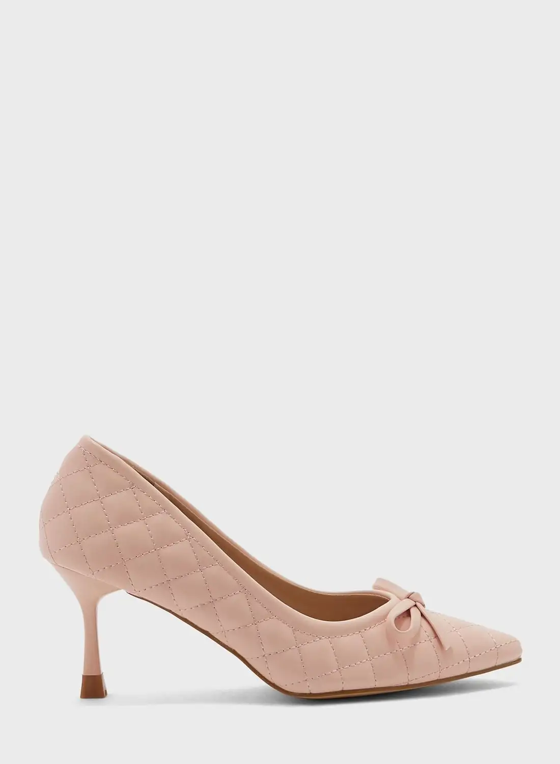 ELLA Quilted Bow Pointed Pump