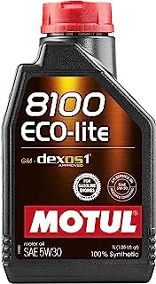 Motul 8100 Eco-Lite SAE 5W-30 Motor Oil, 1 Litre (108212)