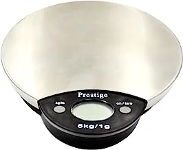 Prestige Digital Kitchen Scale With LCD Digital Display, Stainless Steel Top, Measures In Four Different Units, Best Kitchen Tool To Measure While Baking And Cooking Food, Pro Jewelry Scale, 8018