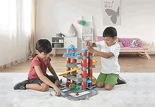Dolu 4 Level Car Garage with Lift and 2 Diecast Cars - For Ages 3+ Years Old - Multicolored