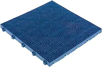 بلاط مطاط متشابك من ليدر سبورت CATY-T003، 50 × 50 × 2 سم، ازرق