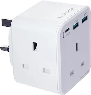 RavPower RP-PC1037 PD Pioneer 20W wall charger White Version with 3 AC plug