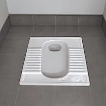 الخزف السعودي الوادي 800 مقعد المرحاض العربي للأدوات الصحية، أبيض