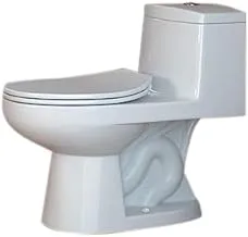 Saudi Ceramics Wafi Floor Mount Water Closets Toilet Seat, White