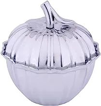 Al Saif Iron Date Bowl with Lid Size: Medium, Color: Chrome