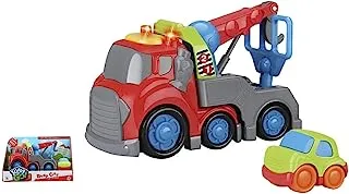 Kiddy Go Free Wheel Recovery Truck with Lights and Sound, 19.5 cm Size