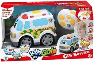 Kiddy Go Full Function Remote Control Ambulance Car, 19 cm Size