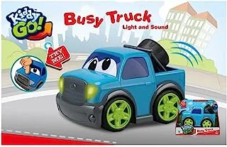 شاحنة بيك اب كيدي جو فري بعجلات مع أضواء وصوت، أزرق، مقاس 19 سم
