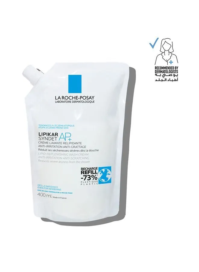LA ROCHE-POSAY Lipikar Syndet AP+ Body Wash for Eczema Prone Skin Refill