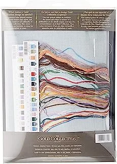 Dimensions Gold Collection Counted Cross Stitch 'Winter's Hush', Grey Aida, 16