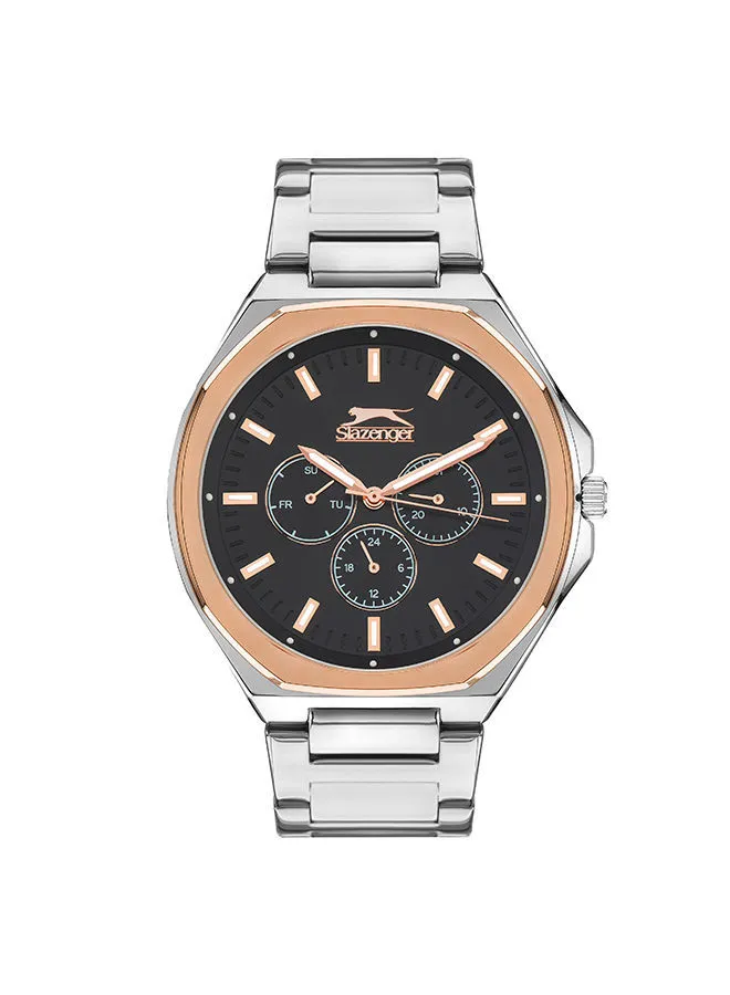 Slazenger Men's Chronograph Round Shape Metal Wrist Watch SL.9.2039.2.04 - 46.1 Mm