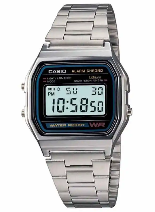 CASIO Stainless Steel Digital Wrist Watch A158WA-1DF
