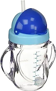 Kidsme Tritan Training Cup (with flexible Weighted Straw) for baby boy, from 9 months and above -Aquamarine