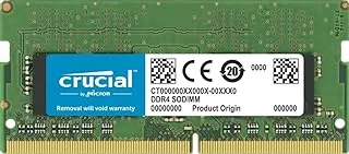 مجموعة ذاكرة الوصول العشوائي الحاسمة 64 جيجابايت (2 × 32 جيجابايت) DDR4 3200 ميجاهرتز CL22 (أو 2933 ميجاهرتز أو 2666 ميجاهرتز) ذاكرة الكمبيوتر المحمول CT2K32G4SFD832A