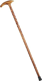Al Rimaya Walking Stick with Curved Handle, 93 cm Size, Nature