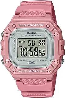 Casio Illuminator Alarm Chronograph Digital Sport Watch (Model W218HC-4AV) (Pink), Pink, Chronograph,Digital