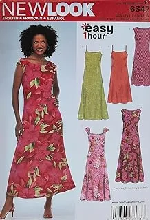 New Look Sewing Pattern 6347 Misses Dresses، مقاس A (10-12-14-16-18-20-22)