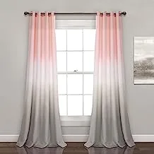 Lush Decor Umber Fiesta Curtains Light Filtering Window Panel Set for Living, Dining, Bedroom (Pair), 52