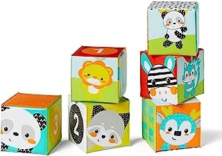 Infantino Colors and Numbers Bath Blocks 6-Pack, Multicolor