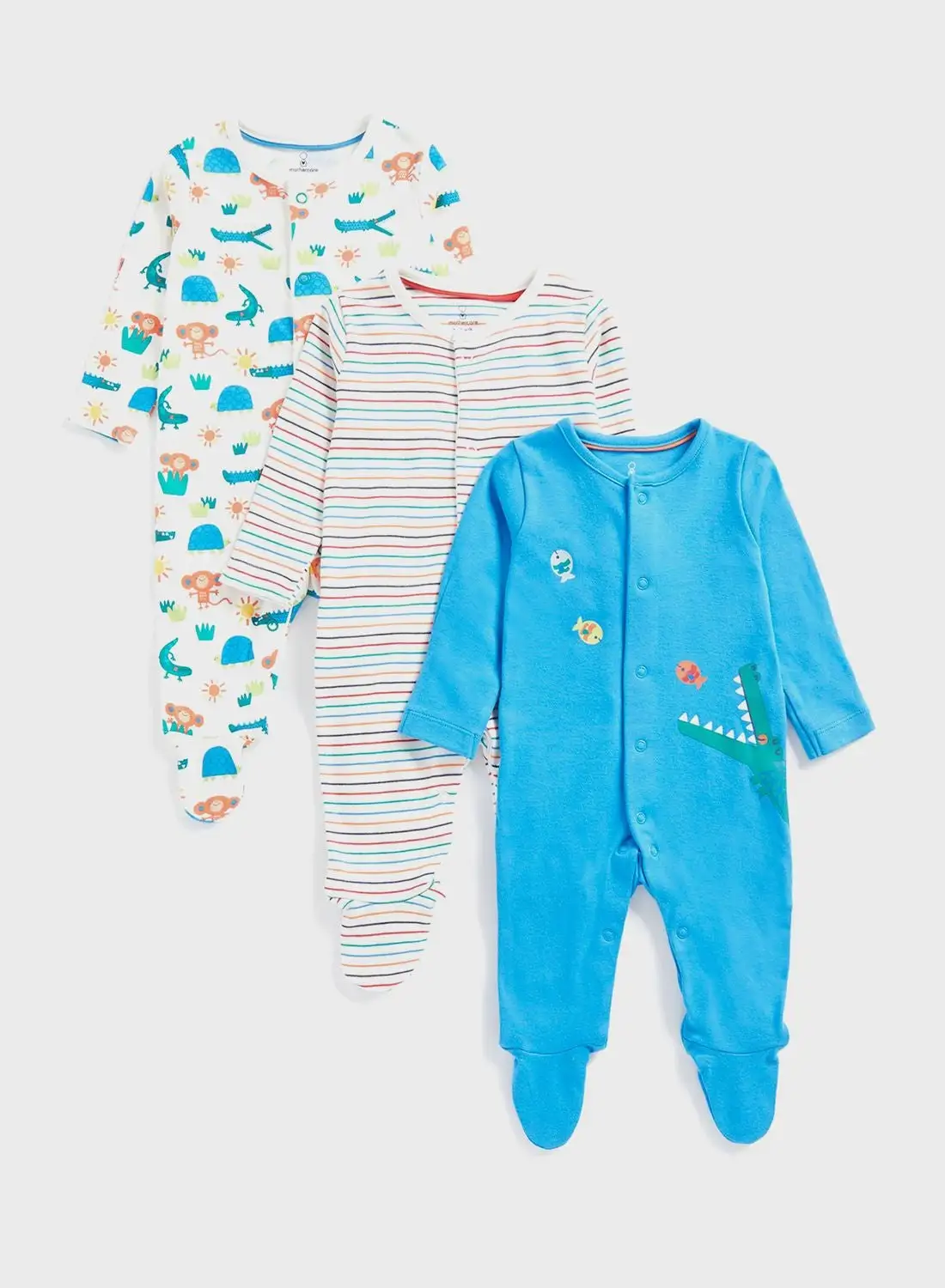 mothercare Kids 3 Pack Assorted Onesies