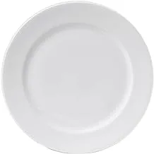 BARALEE SIMPLE PLUS WHITE FLAT PLATE, 091011A, 19 CM (7 1/2