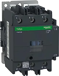 Schneider Electric TeSys D 95-A AC3 3-Poles Contactor, Black