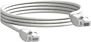 Schneider Electric 2 x RJ45 Male Type Network Cord, 3 Meter Length, White