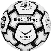 Vicky Black Stone, Size-5 Football,Black-White