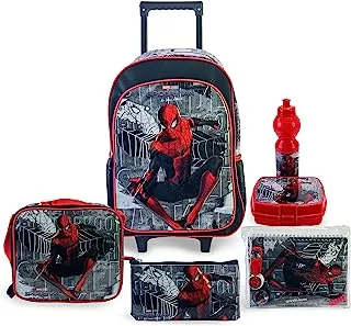 مجموعة صندوق عربة Marvel Spiderman Friendly Neighborhood مقاس 18 بوصة 6 في 1