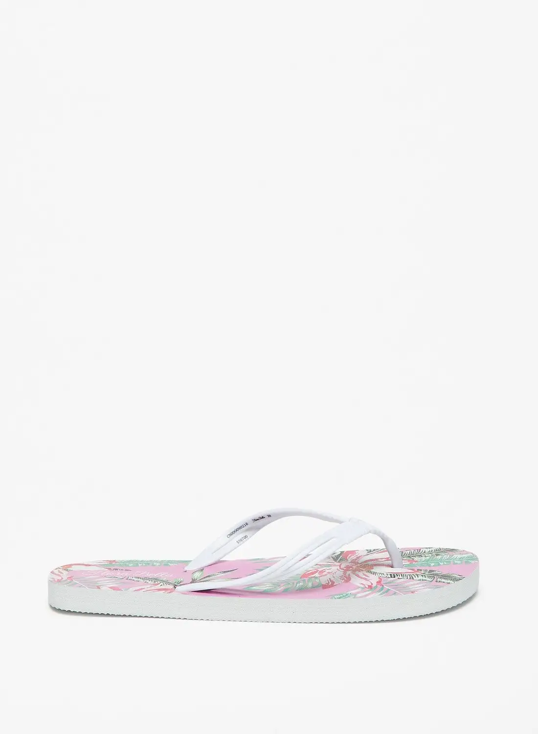 Flora Bella By Shoexpress Womens Floral Print Slip On Thong Slippers
