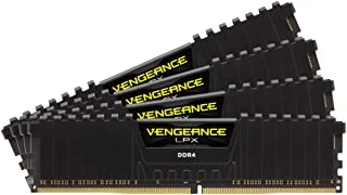 Corsair Vengeance LPX 32GB (4x8GB) DDR4 3600 (PC4-28800) C18 1.35V ذاكرة سطح المكتب - أسود