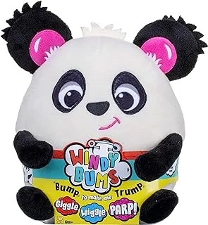 لعبة Windy Bums Panda Cheeky Farting Toy/هدية مضحكة: الباندا المحبوبة ولعبة محشوة تهتز وتضحك. أصوات مضحكة/تحركات حولها، متعة رائعة.