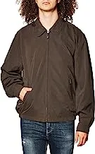 London Fog Men's Auburn Zip-Front Golf Jacket (Regular & Big-Tall Sizes), Dark Brown, XXLarge