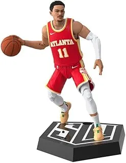 Hasbro Starting Lineup NBA Series 1 Trae Young Action Figure with Exclusive Panini Sports Trading Card, 6-inch Figures