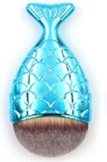 fish tail makeup brush-Blue