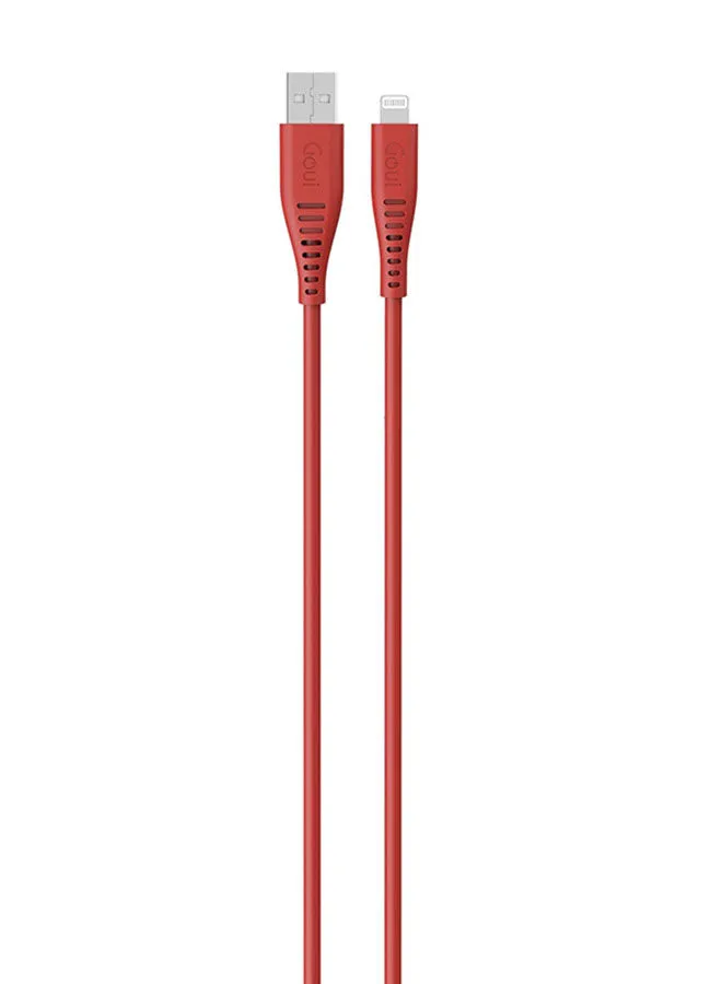 Goui Silicon Cable USB to Lightning 1.5M Red