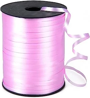 Goldedge 500 Yards Glitter Curling Ribbon, 5MM Crimps Balloon Ribbons, Shiny Metallic Balloon String for Wedding Gifts Party Birthday Crafts Florist (Pink)