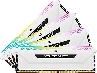 CORSAIR Vengeance RGB PRO SL 32GB (4x8GB) DDR4 3600 (PC4-28800) C18 1.35V - أبيض