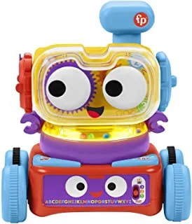 Fisher-Price 4-in-1 Ultimate Learning Bot - Electronic Activity Toy - Crawling Play - Music & Lights - Smart Stages Technology - Gift for Kids 6mo+