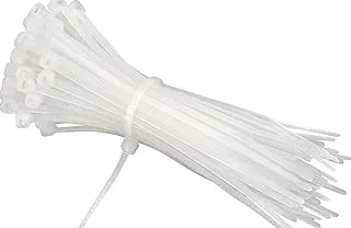 Self Locking cable ties 100 pcs 200mm x 4.5, White, 8 Inches