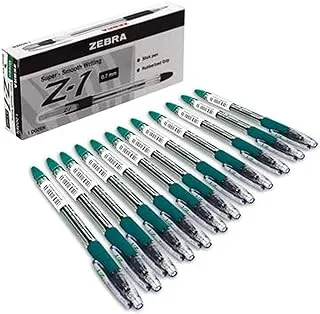 أقلام زيبرا Z-1 (0.7 ملم ، أخضر) مجموعة 12 قلم