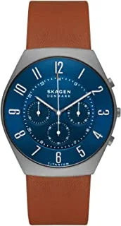 Skagen Men's Grenen Three-Hand Date Watch With Steel Mesh or Leather Band