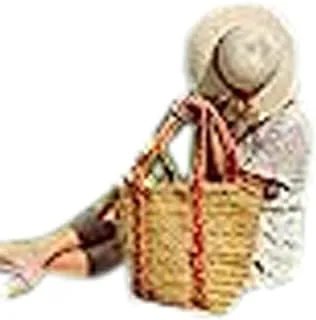 Ayra Jute Picnic Bag with Multicolor Strap
