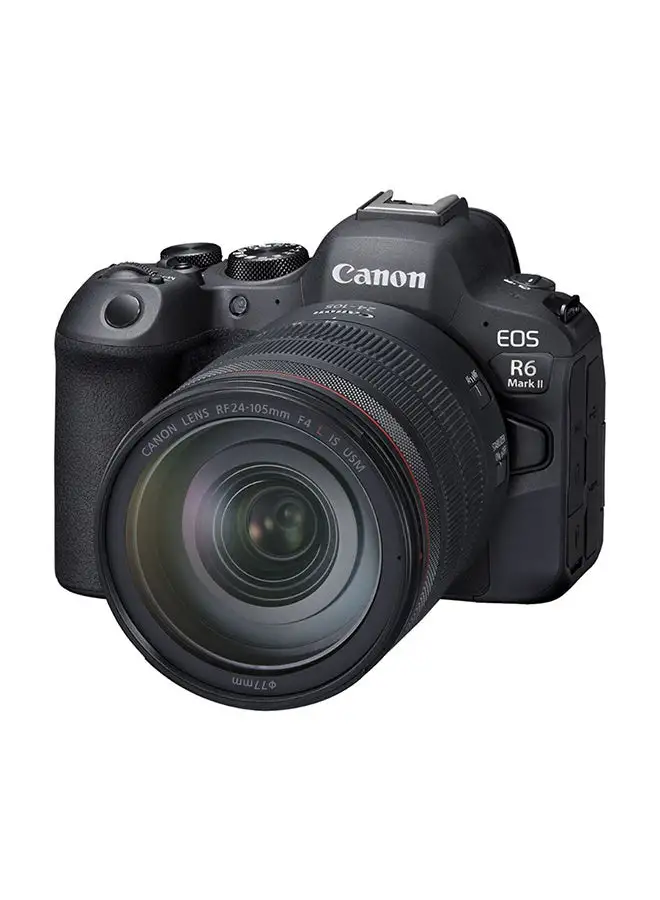 Canon EOS R6 Mark II Mirrorless Camera Black RF 24-105mm F4L IS USM Lens  (Upgraded EOS R6 Model)
