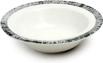 EDESSA Ginko Porcelain Ceramic Round Bowl - 17cm - Versatile and Stylish Bowl for Serving