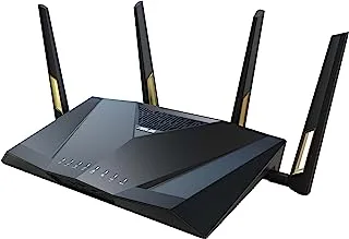 ASUS RT-AX88U Pro (AX6000) Dual Band WiFi 6 Extendable Gaming Router, 4G 5G Router Replacement, Dual 2.5G Ports, ASUS Rangeboost Plus, Port Forwarding, Subscription-free Network Security, VPN