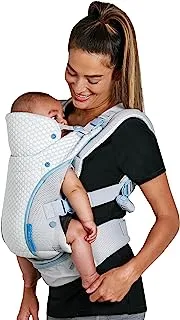 Infantino Stay Cool 4-in-1 Convertible Carrier with Storage Pocket for Toddlers, Gray