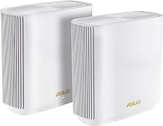 ASUS ZenWiFi XT9 AX7800 Tri-band WiFi 6 Mesh Router, 4G 5G Router Replacement, Covearge up to 5700 sq ft, Subscription-free Network Security, Advanced Parental Controls, 2.5G port - White 2 Pack