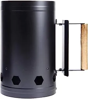 Coal Burner and Charcoal Chimney Burner Starter for Bbq Barbeque - Steel Cooking Stove Fire Chimney Starter BBQ Tools