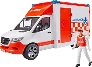 Bruder 02676 MB Sprinter Ambulance with Driver and Light + Sound Module
